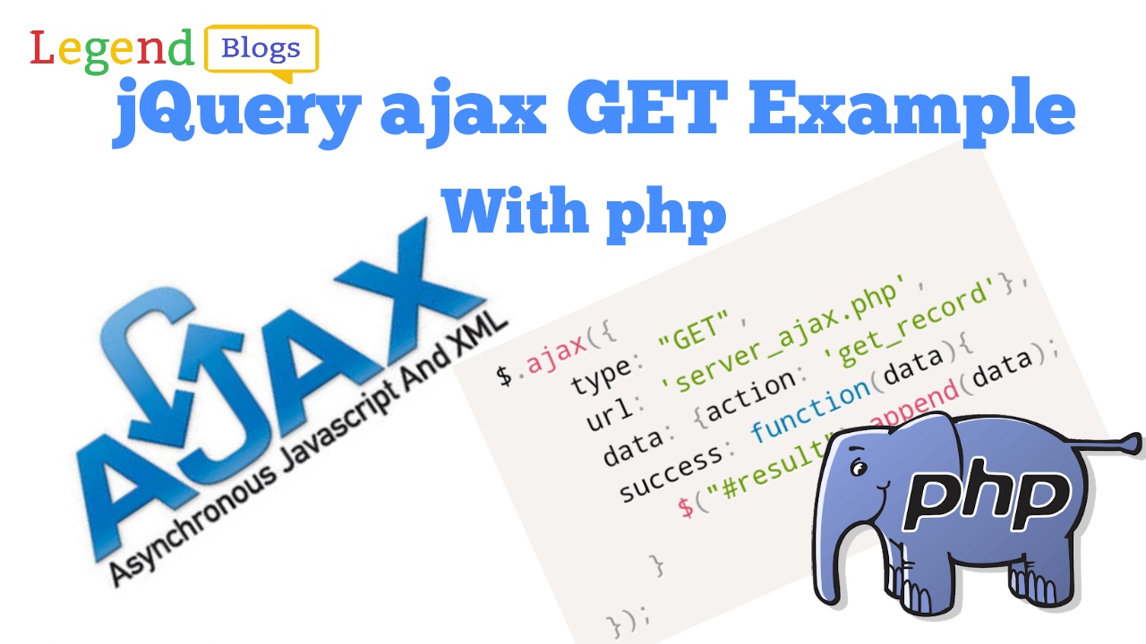 jQuery ajax GET example with PHP