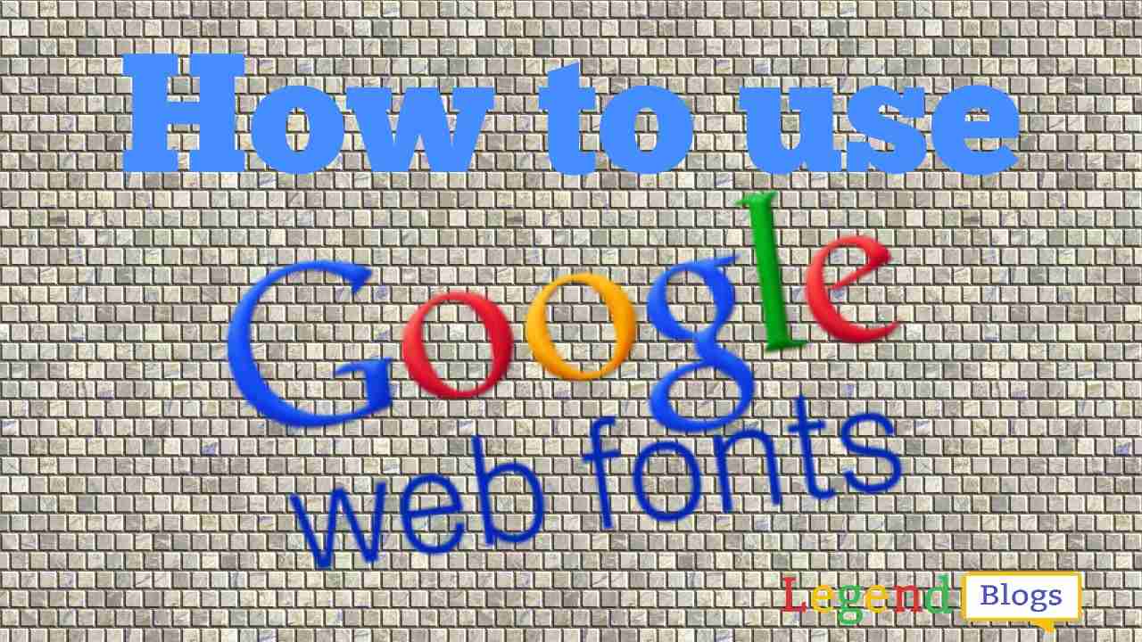 How to use a google font on your website